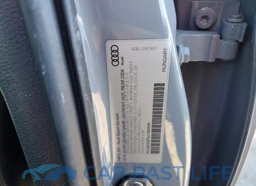 WUABWGFF6J1905594# 13