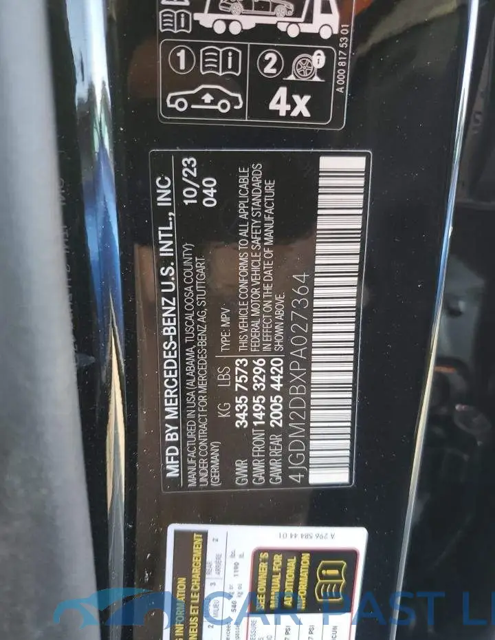 4JGDM2DBXPA027364# 13