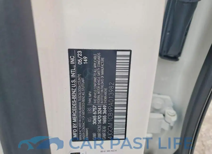 4JGGM1CB9PA013982# 14