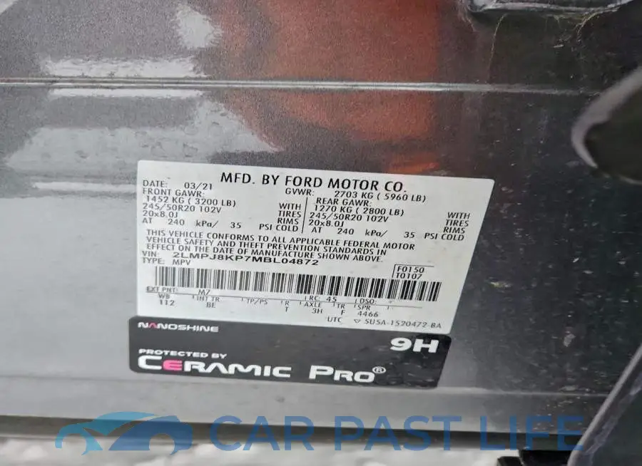 2LMPJ8KP7MBL04872# 14