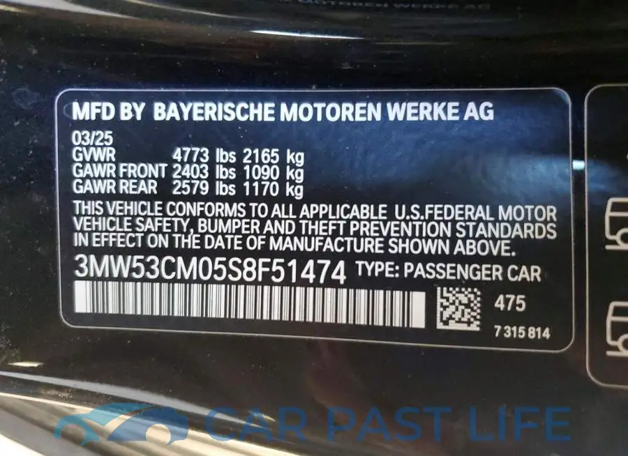 3MW53CM05S8F51474# 13