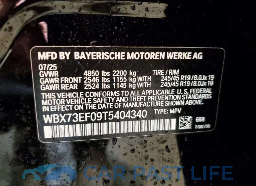 WBX73EF09T5404340# 14