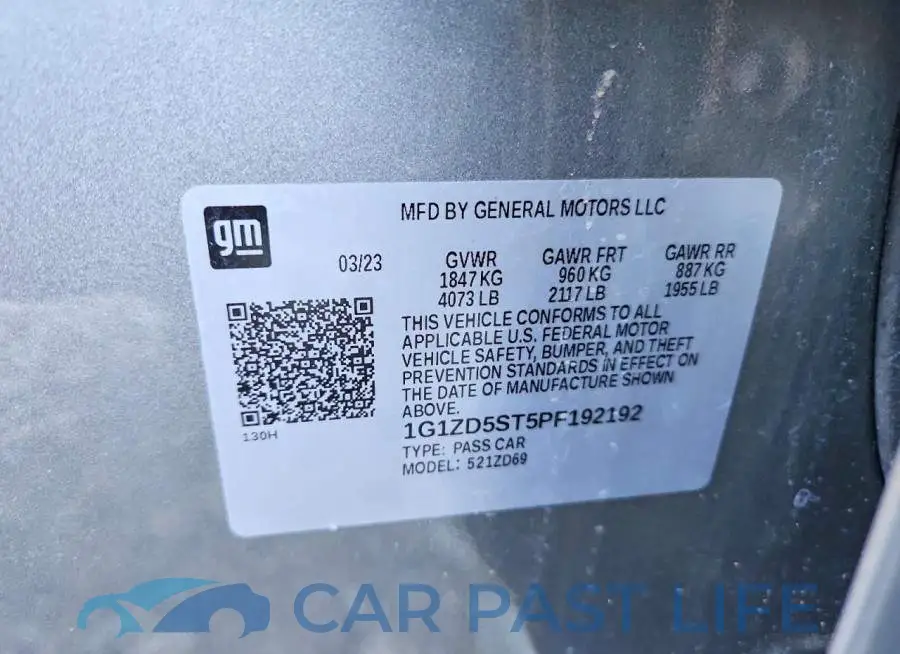 1G1ZD5ST5PF192192# 12