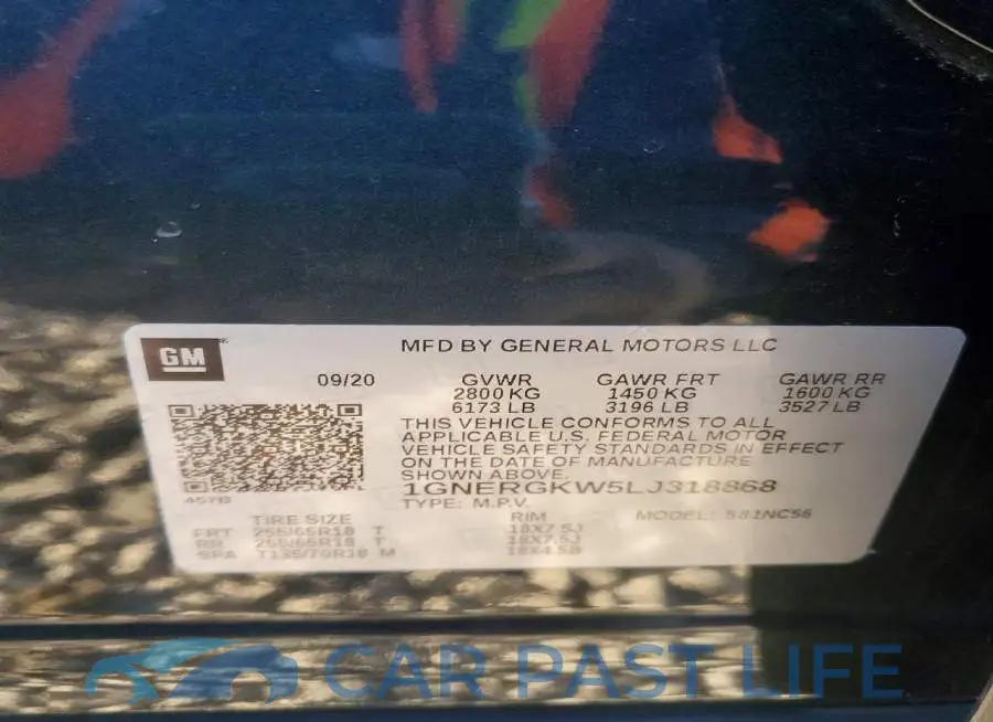 1GNERGKW5LJ318868# 13