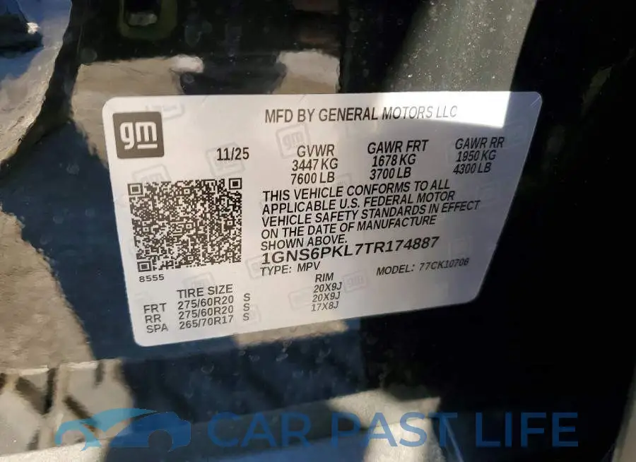 1GNS6PKL7TR174887# 13