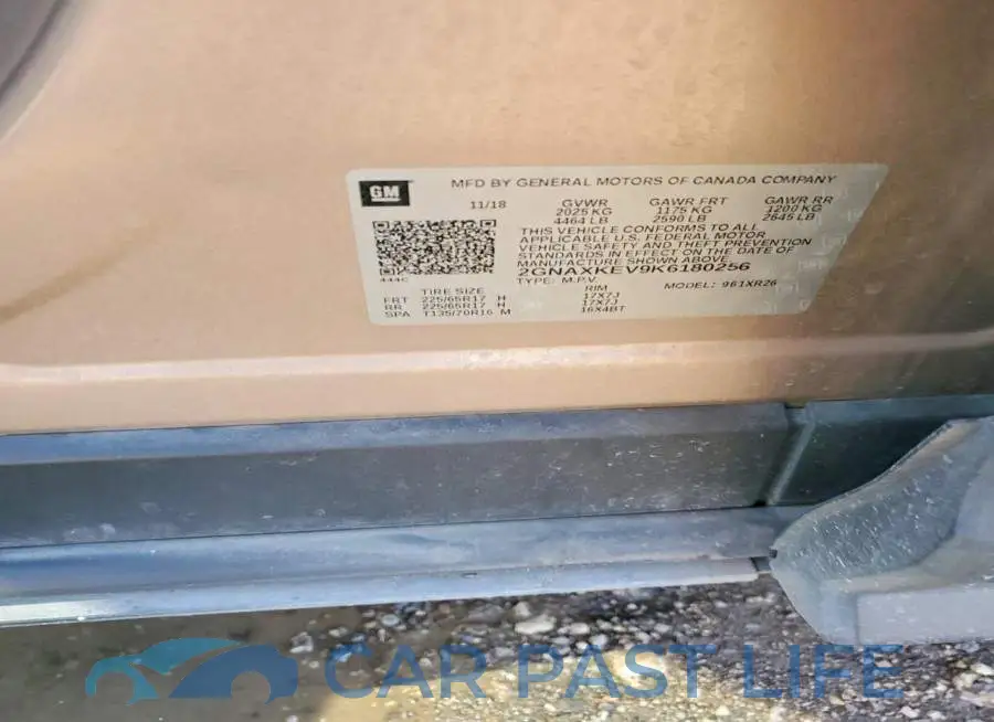 2GNAXKEV9K6180256# 12