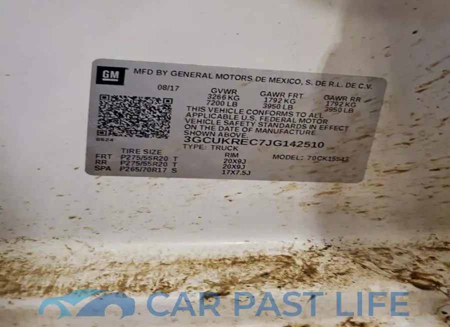 3GCUKREC7JG142510# 12
