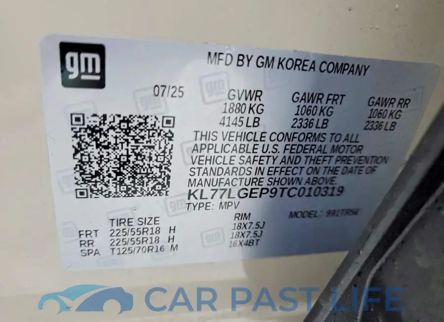 KL77LGEP9TC010319# 13