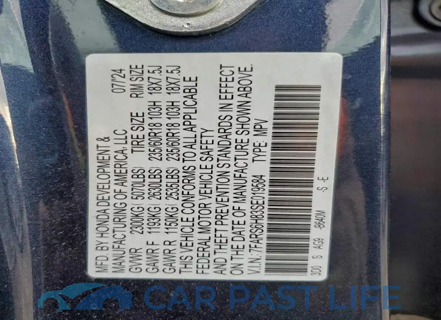 7FARS6H83SE019584# 13