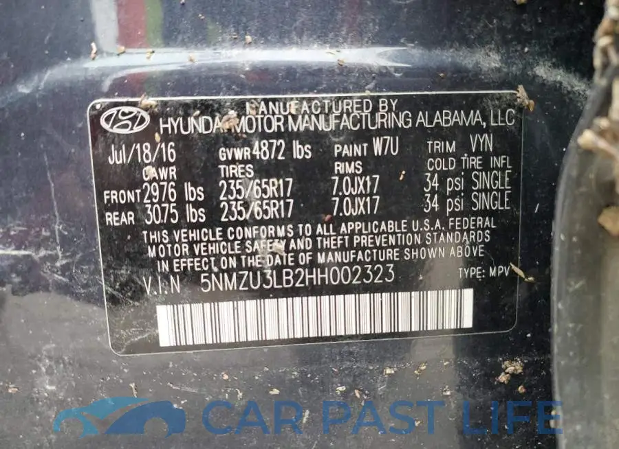 5NMZU3LB2HH002323# 13