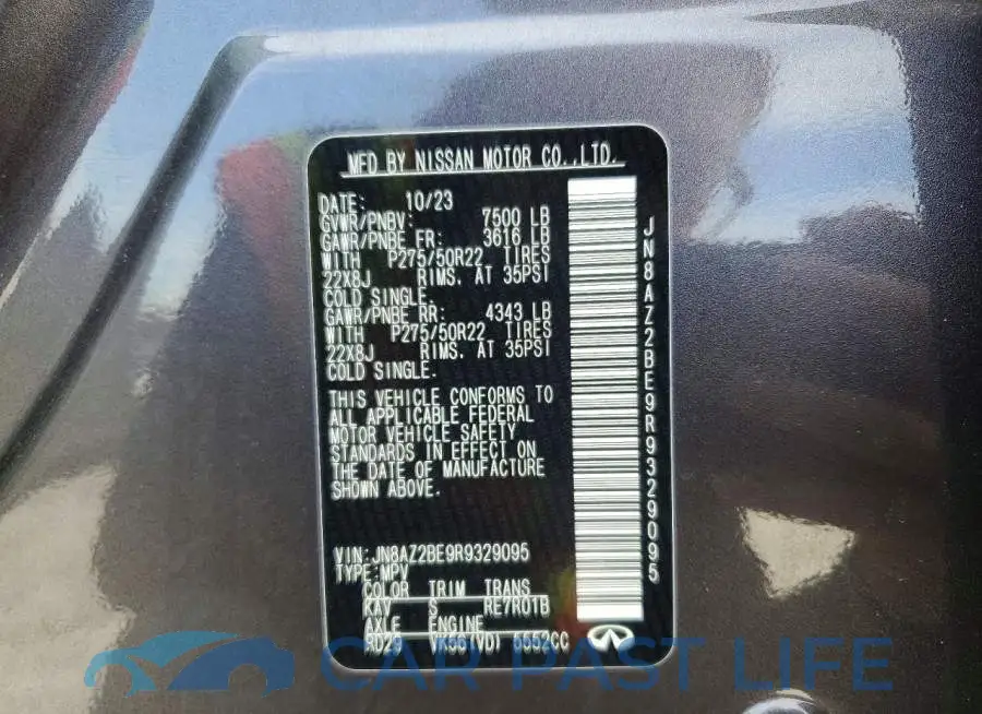 JN8AZ2BE9R9329095# 14
