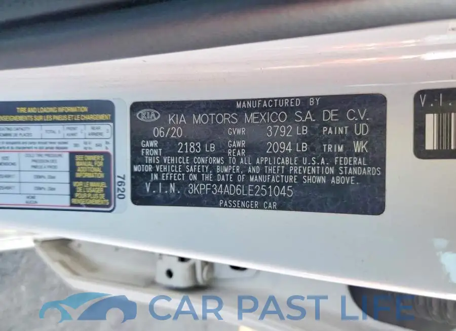 3KPF34AD6LE251045# 12