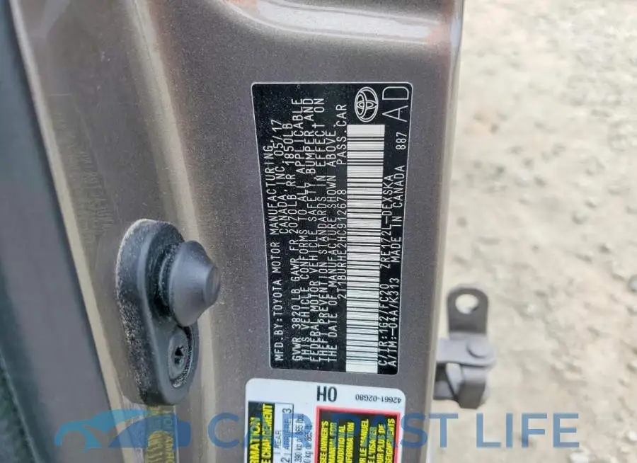 2T1BURHE2HC912678# 13