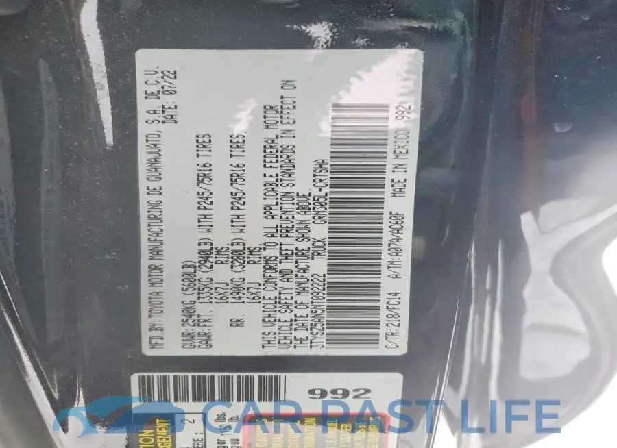 3TYSZ5AN5NT092222# 13