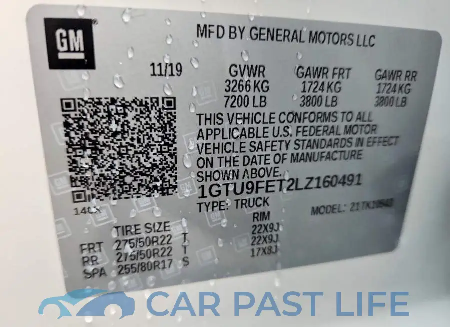 1GTU9FET2LZ160491# 12