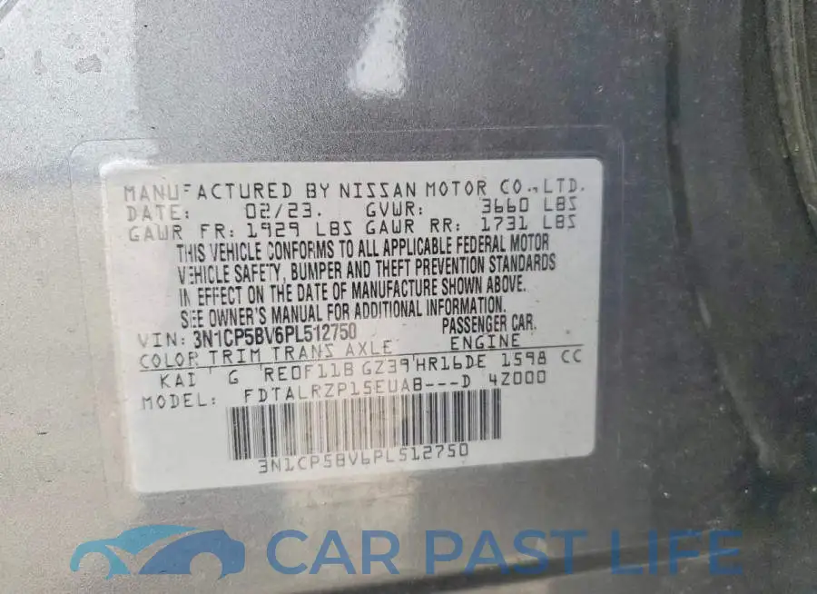 3N1CP5BV6PL512750# 13