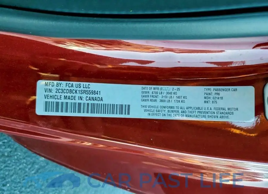 2C3CDBCK1SR559841# 13