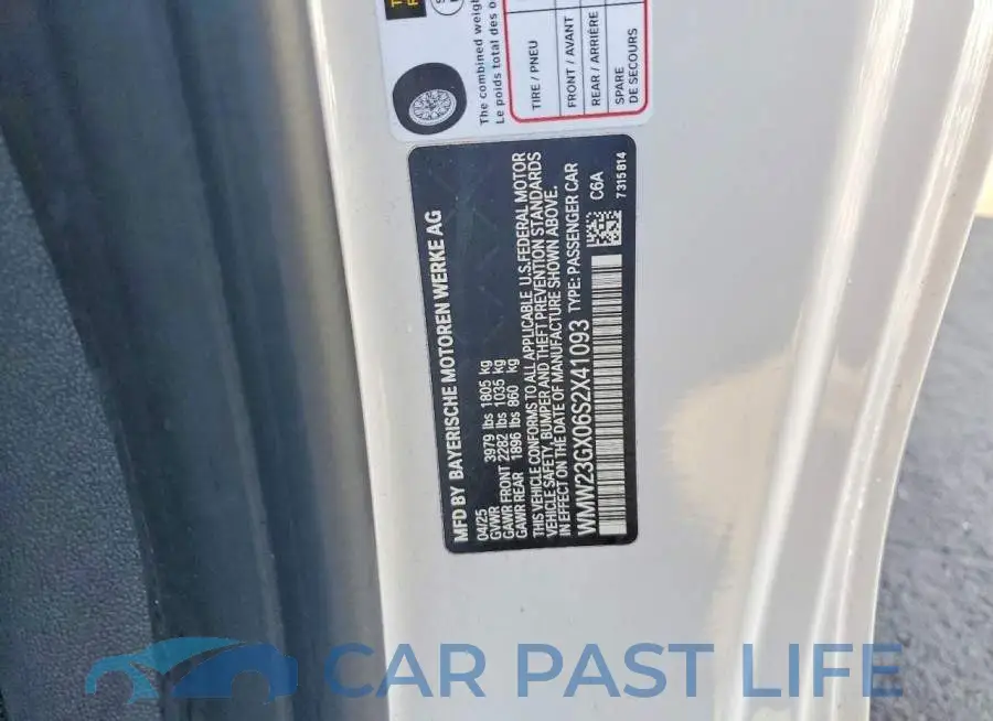 WMW23GX06S2X41093# 12