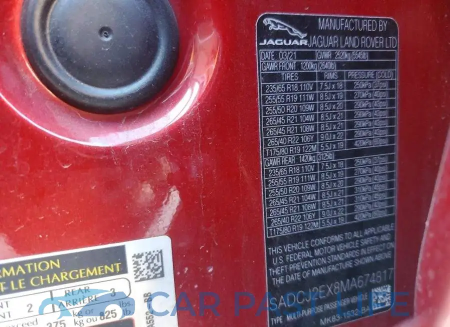 SADCJ2EX8MA674817# 13