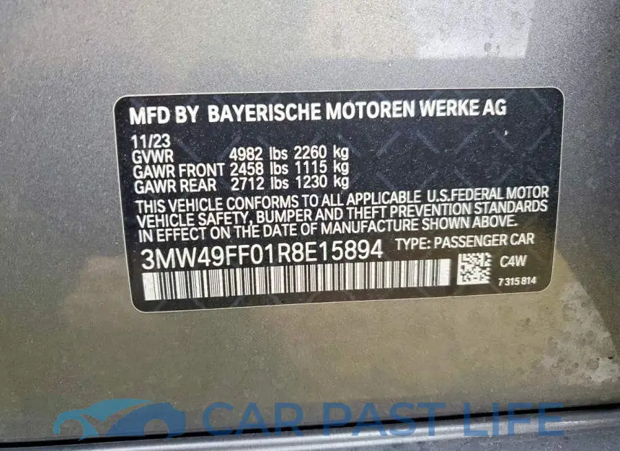 3MW49FF01R8E15894# 13