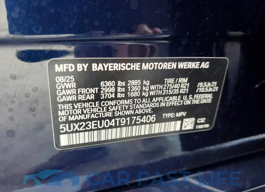5UX23EU04T9175406# 13