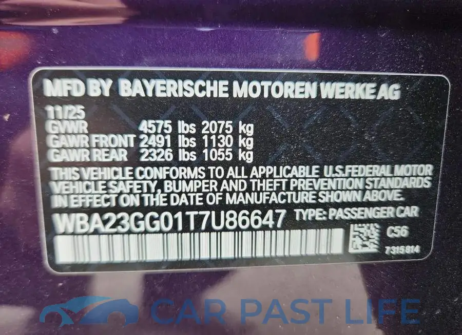WBA23GG01T7U86647# 12