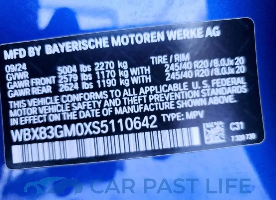 WBX83GM0XS5110642# 12