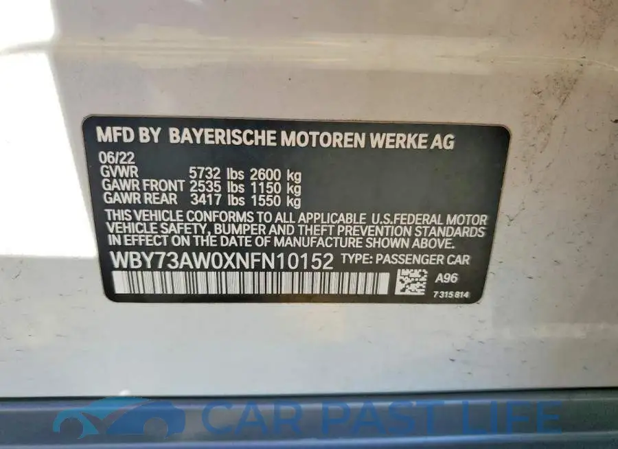 WBY73AW0XNFN10152# 12