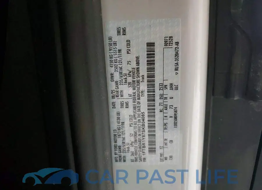 1FTBR1Y87SKB04085# 13