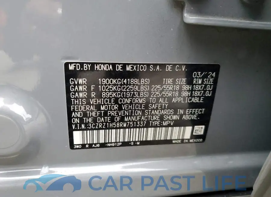3CZRZ1H58RM751337# 13