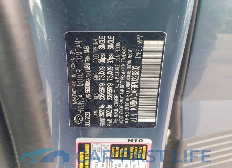 KM8KNDAF9PU226802# 10