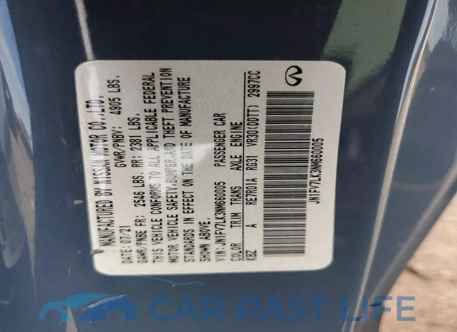 JN1FV7LK3NM660005# 12