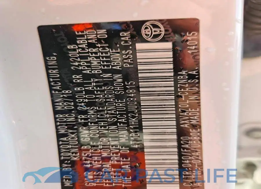 4T1B11HK2JU084815# 12