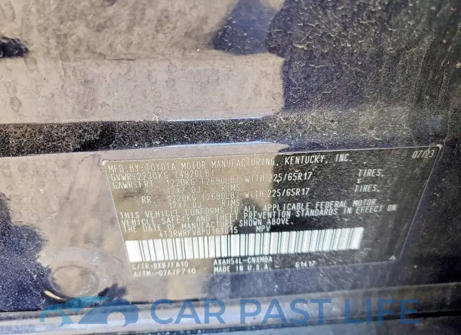 4T3RWRFV8PU101015# 14