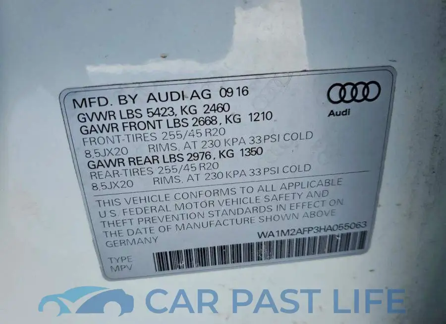 WA1M2AFP3HA055063# 13