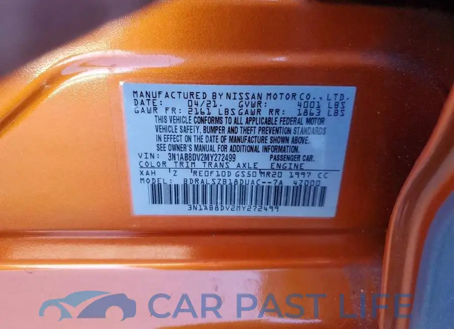 3N1AB8DV2MY272499# 13