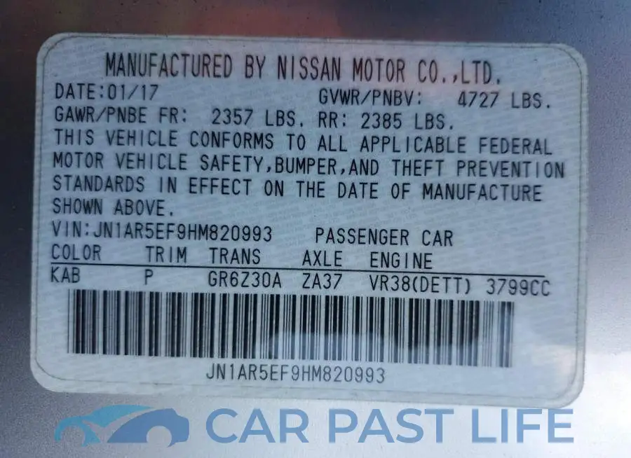 JN1AR5EF9HM820993# 13