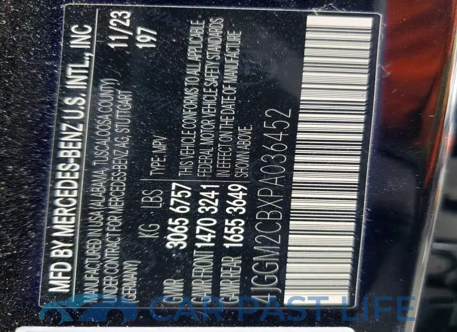 4JGGM2CBXPA036452# 13