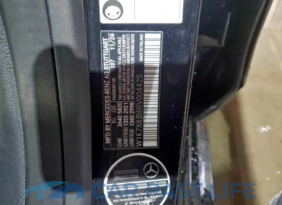 W1K7X8JB8RV004425# 12