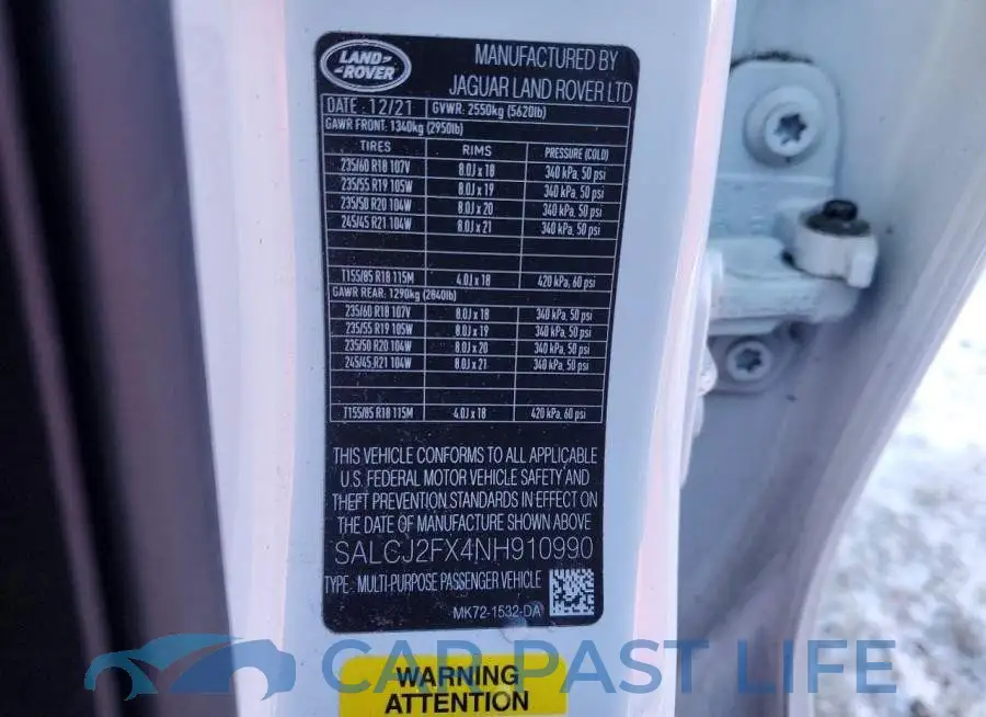 SALCJ2FX4NH910990# 13