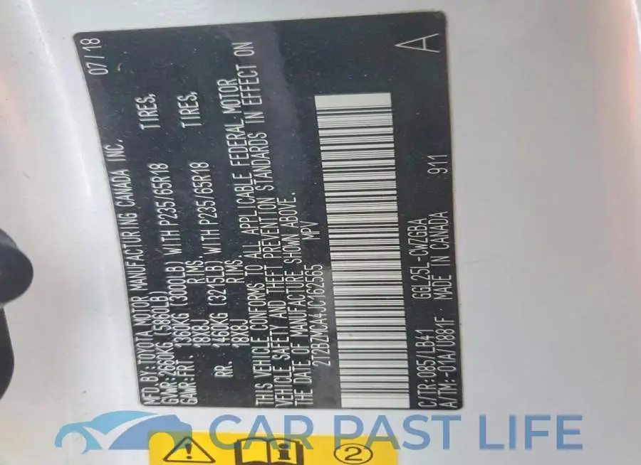 2T2BZMCA4JC162565# 14