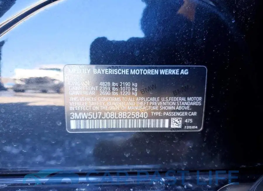 3MW5U7J08L8B25840# 13