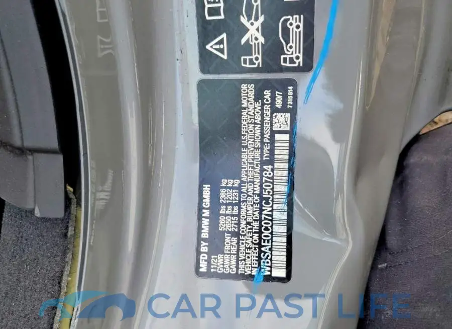 WBSAE0C07NCJ50784# 13