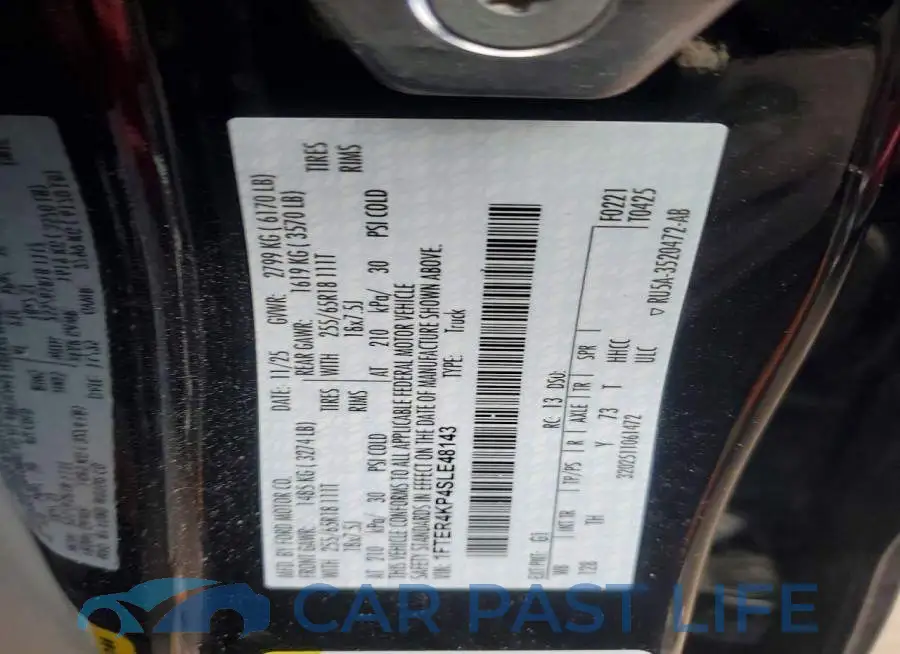 1FTER4KP4SLE48143# 12