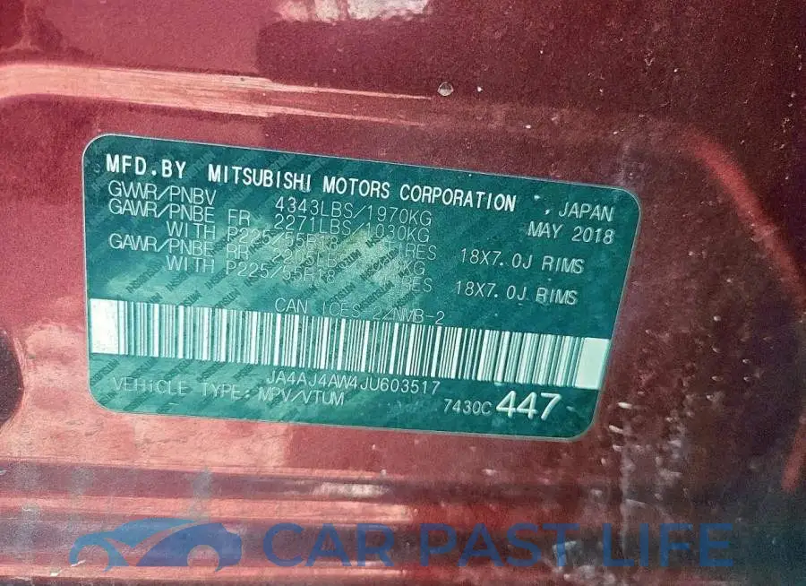 JA4AJ4AW4JU603517# 13