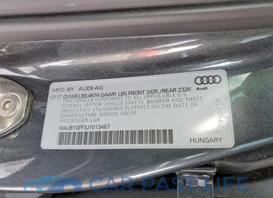 WAUB1GFF3J1013487# 12