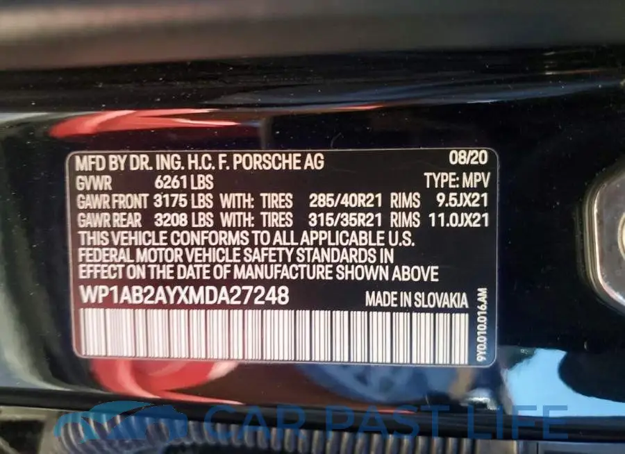 WP1AB2AYXMDA27248# 13
