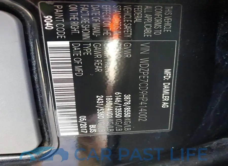 WDZPE7CD9HP414002# 13