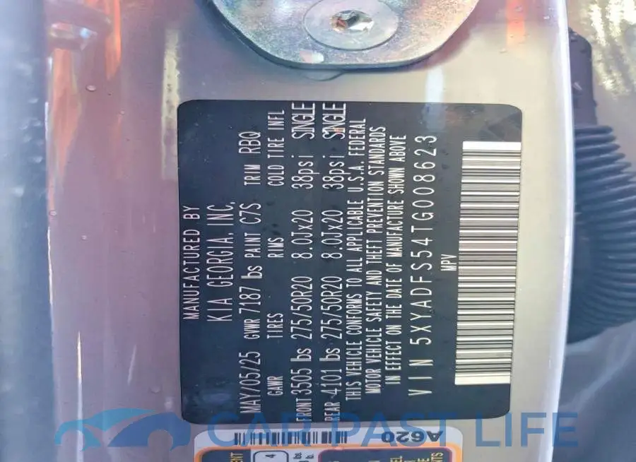 5XYADFS54TG008623# 14