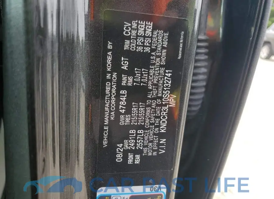 KNDCR3L10S5132741# 14